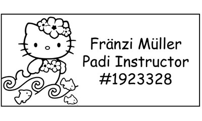 Padi Instructor Hello Kitty