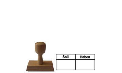 Buchhaltungsstempel 1 - Holzstempel