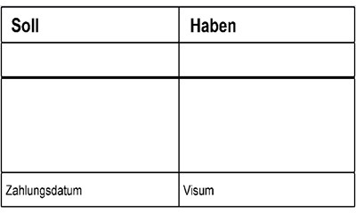 Buchhaltungsstempel 2 - Holzstempel