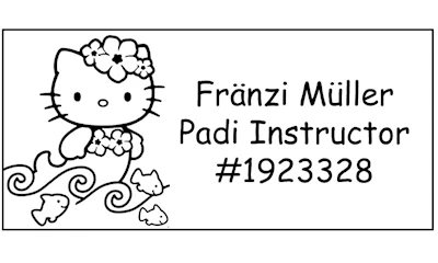 Padi Instructor Hello Kitty