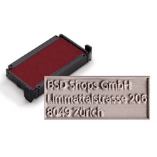 Ersatzplatte inkl. Stempelkissen Rot f. trodat printy 4911